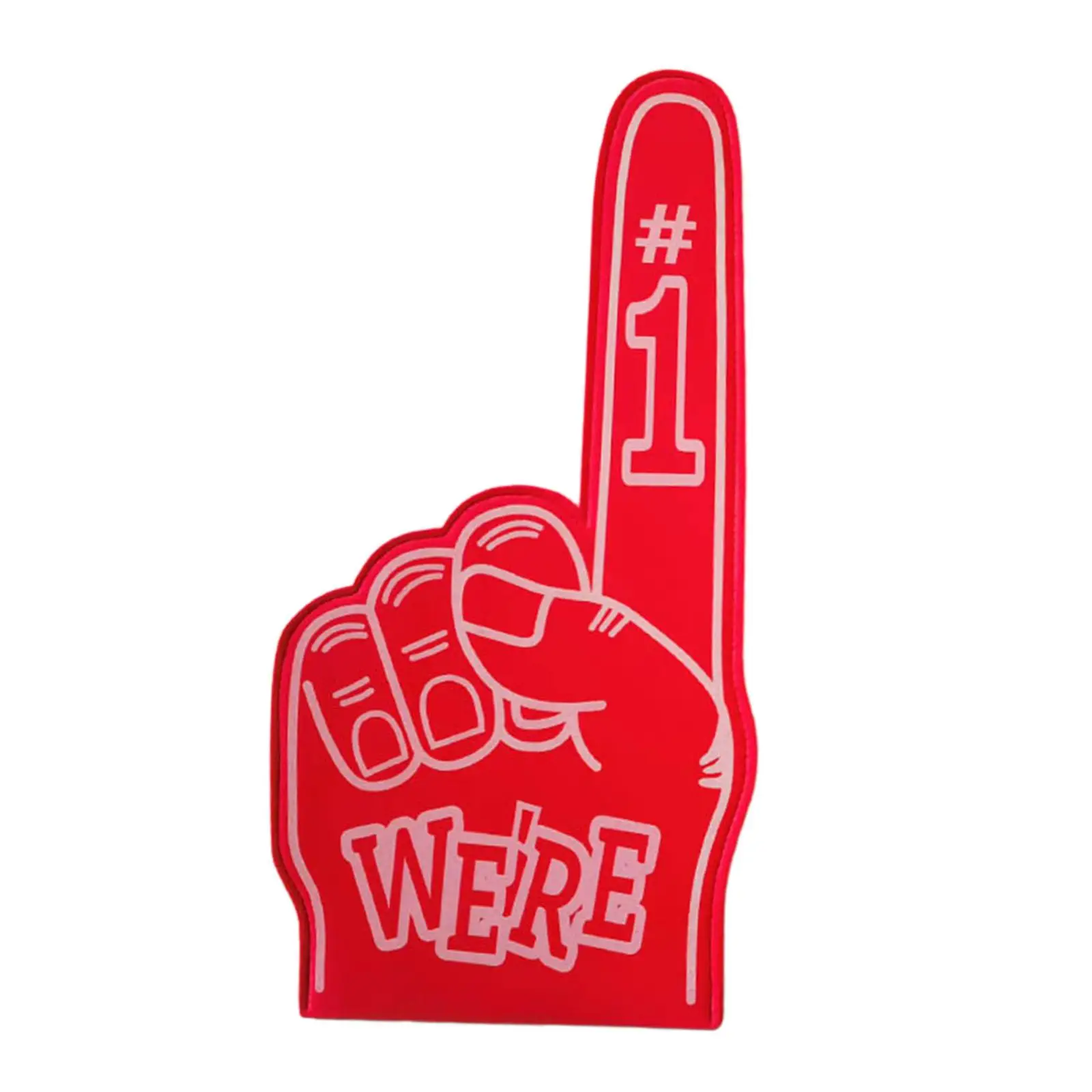 Giant EVA Foam Finger Gloves for Sports Fans Cheerleading Party Favors Double Sided Design