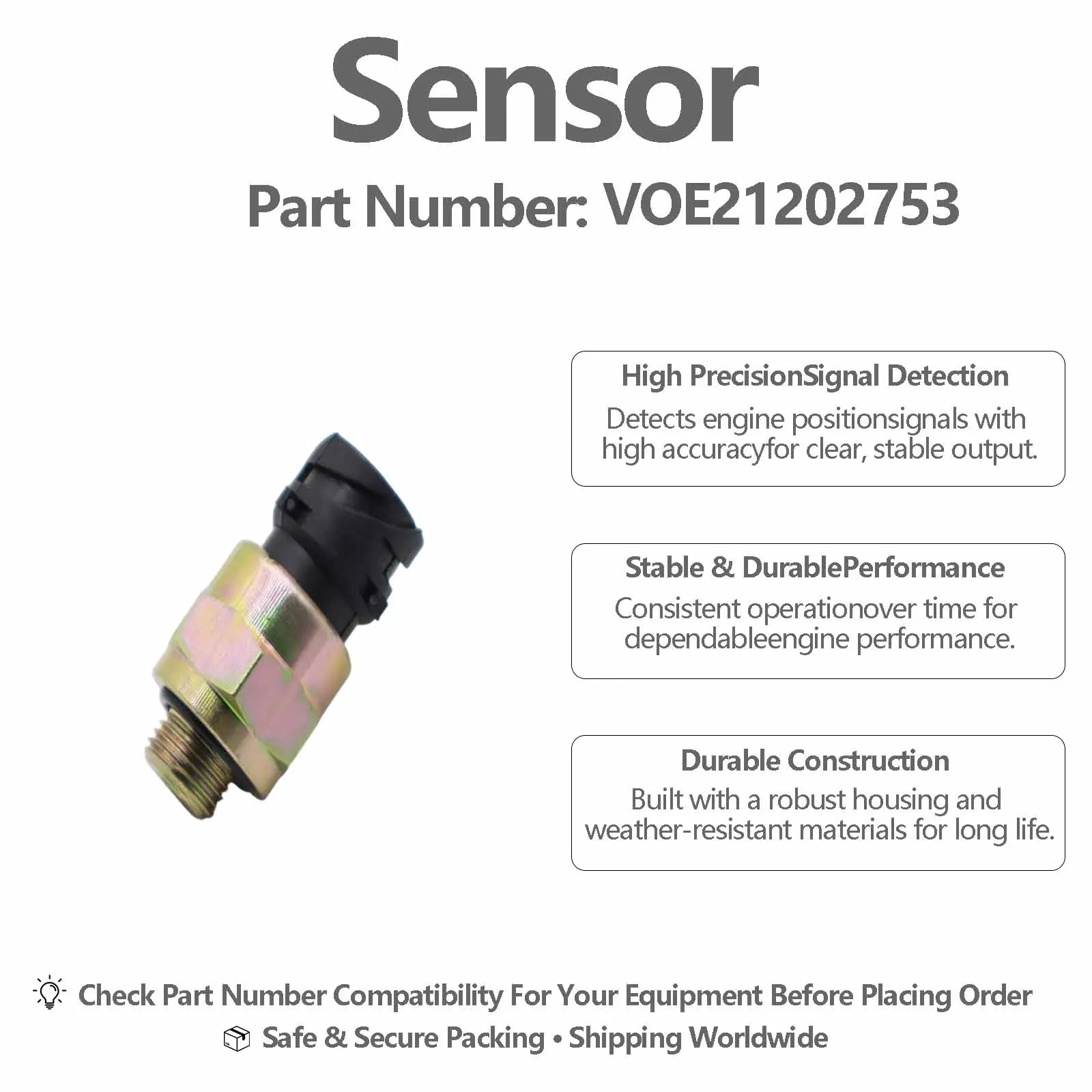Pressure Sensor 21202753 2120-2753 VOE21202753 For Volvo Truck FH FM FMX NH 9 10 11 12 13 16 FH12 2001-2005 FH13 2005- FH16