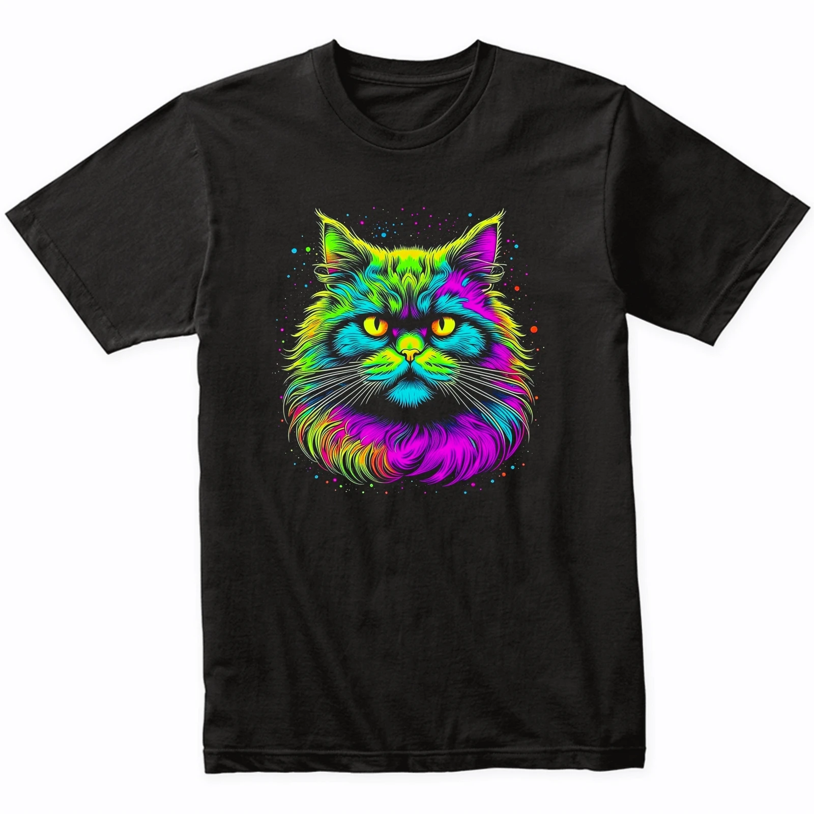 Persian Cat Psychedelic Cat Art TShirt  Persian Cat Owner Gift  Persian Shirt