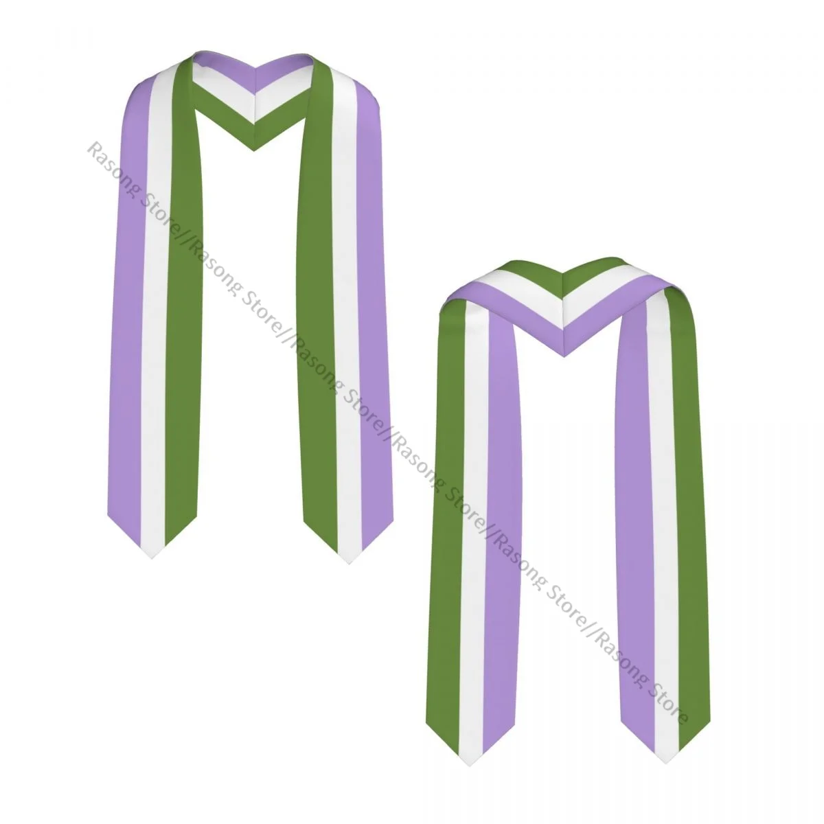 School Student Graduation Stole Genderqueer Pride Flag Sash Graduate Ceremony Graduation Stole Photo Props