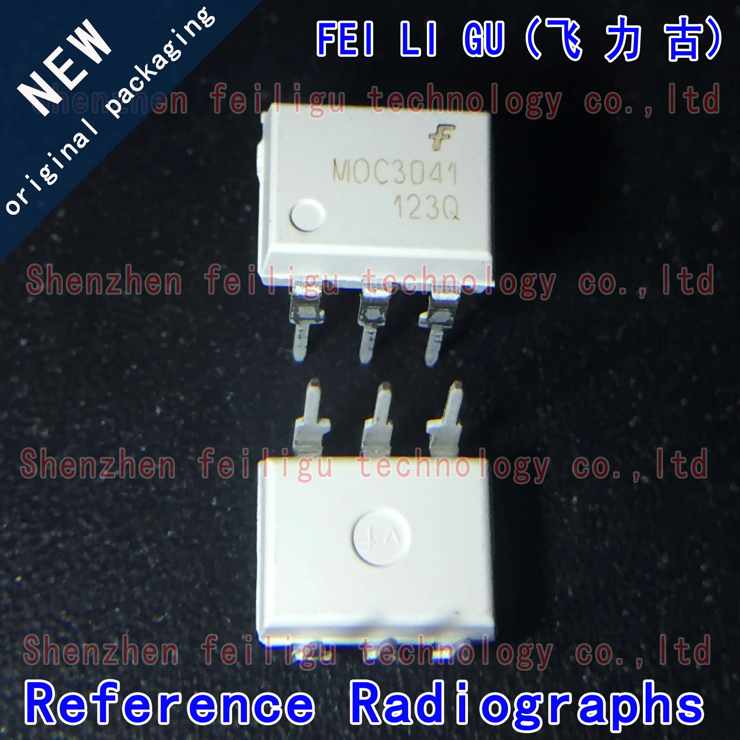 5~50PCS 100% New original MOC3041M MOC3041 package:DIP6-in-line bi-directional thyristor optoisolator optocoupler