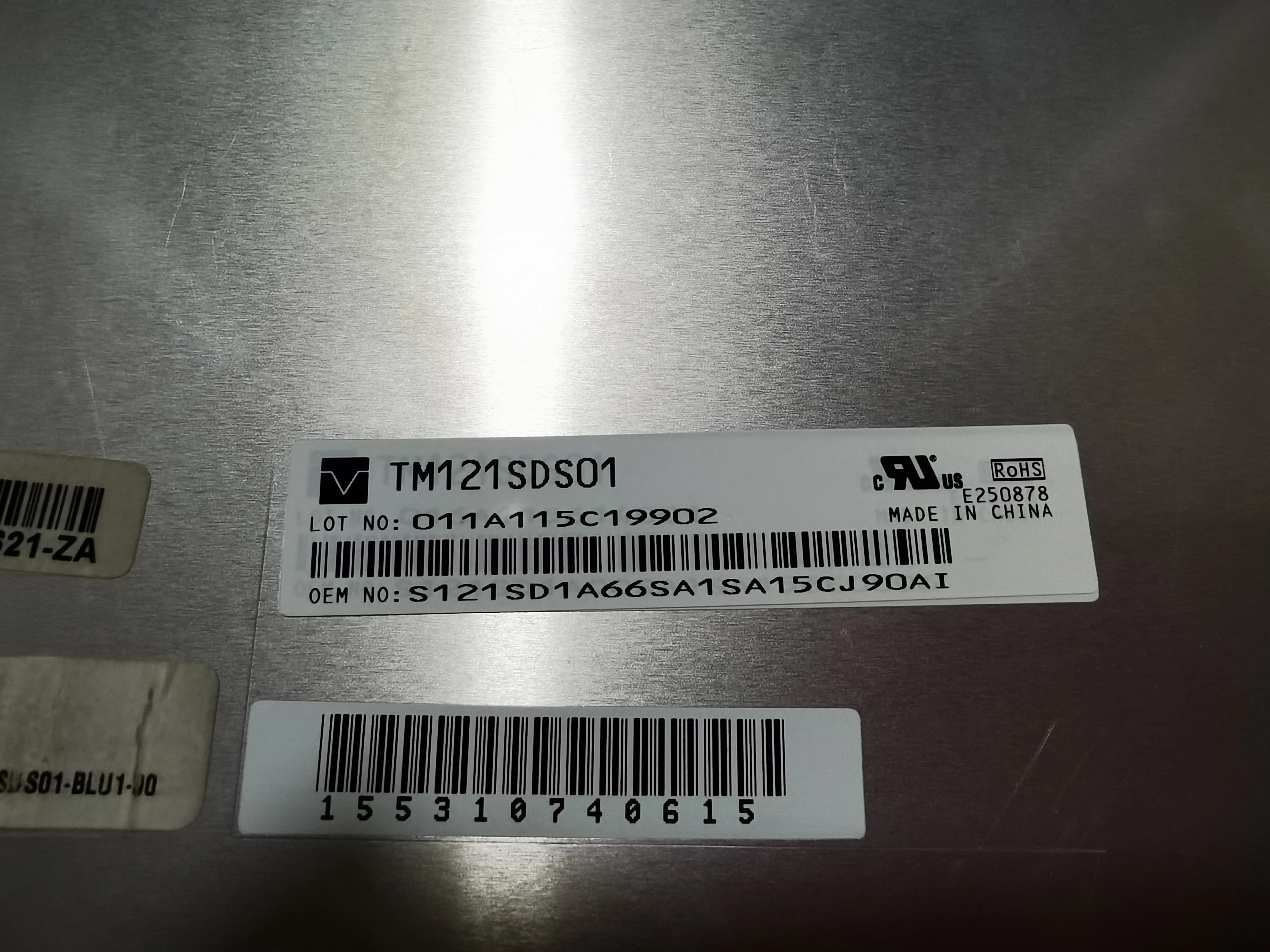 Imagem -02 - Tela Original Tm121sds01 Testado em Estoque 121 Tm121sdsg05