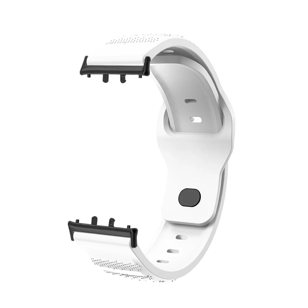 

18mm Watch Strap For Samsung Galaxy Fit3 Rice Grain Style Waterproof Silicone Quick Release Smartwatch Band Man Woman Bracelet