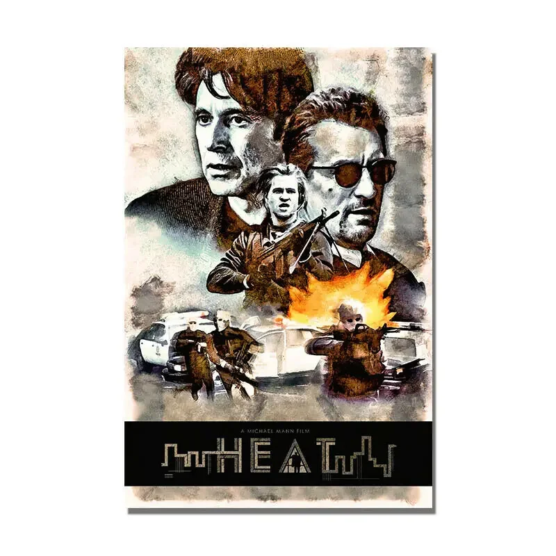 Heat Movie Classic, Film Art Picture Print Silk Poster,Home Wall Decor