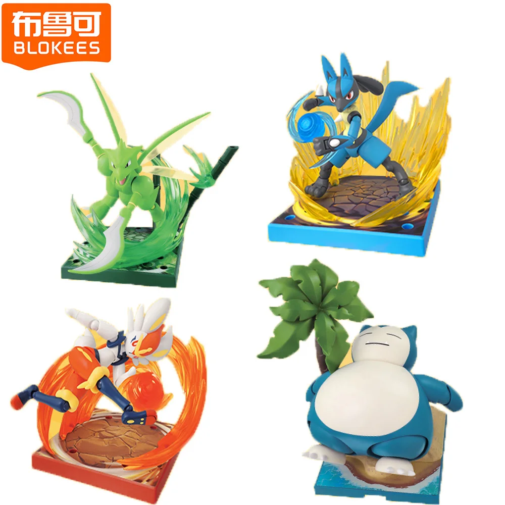 

New Original Blokees Pokemon Action Figures Cute Styles Useful and Practical Model Toys Desktop Decorations Kids Hobbies Gifts