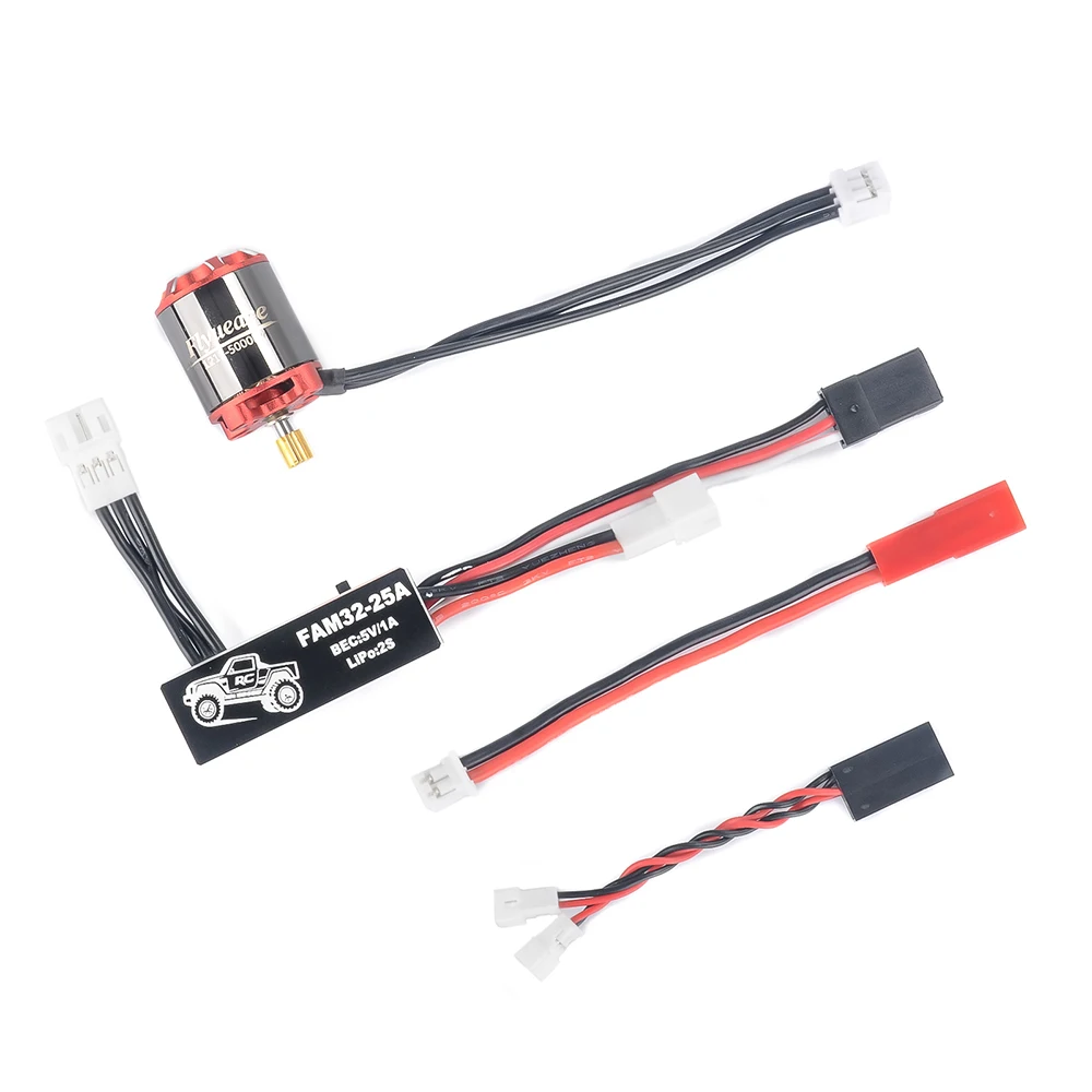 PYFORE 25A ESC 1212 5000KV Outer Rotor Motor Brushless Combo 1212 5000KV for 1/24 1/30 RC Rock Crawler Car Upgrade Parts