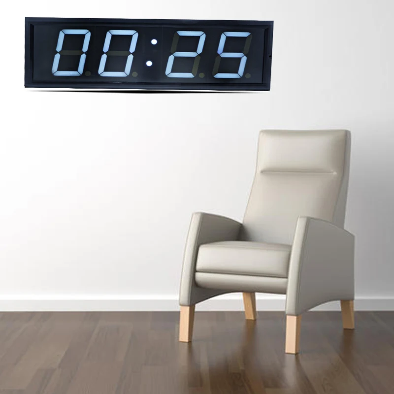 HONGHAO LED Electronic Synchronous Clock Wholesale Countdown LED Wall Clock Desk Stopwatch Remote Control Room Escape Timer