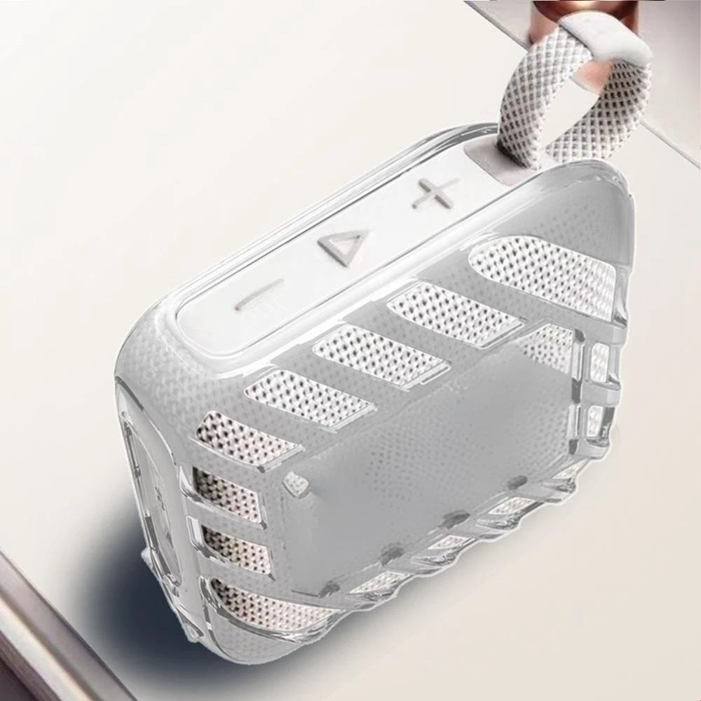 حافظة شفافة من مادة TPU لمكبر الصوت اللاسلكي JBL GO 4 غطاء حماية ناعم مضاد للسقوط ومضاد للخدش لملحقات مكبر الصوت