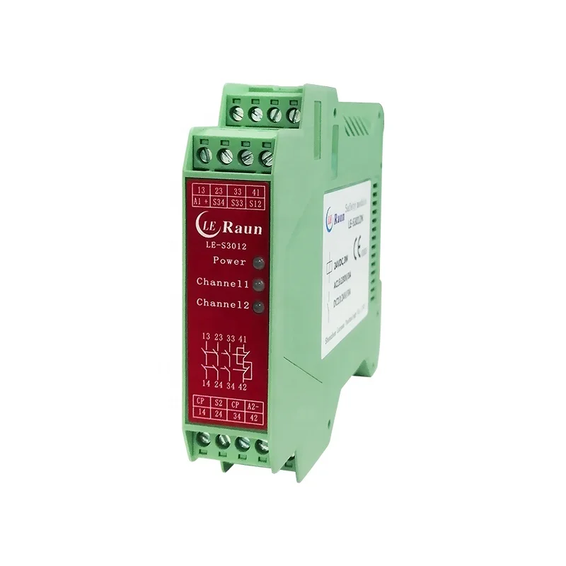 safety relay module 24v EDM Miniature PROTECTIVE Electronic Equipment Ple High Power safety relay Green