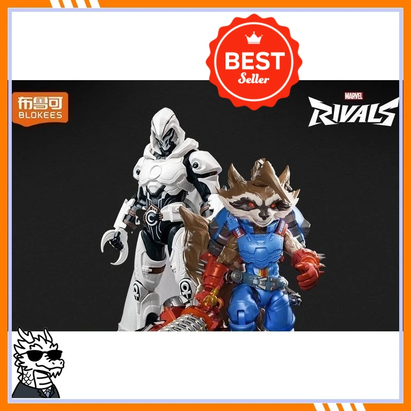 

Blokees Genuine Transcendence Edition Fighting Rockets Raccoon Moon Knight Movable Brick Man Toy New Product