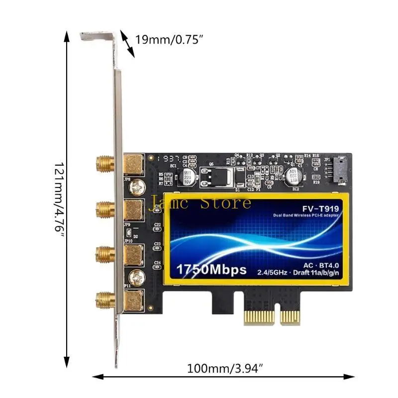 LX0B Bluetooth-kompatibel 4,0 PCI-e Drahtlose Netzwerk Karte BCM94360CD WiFi Empfänger 17