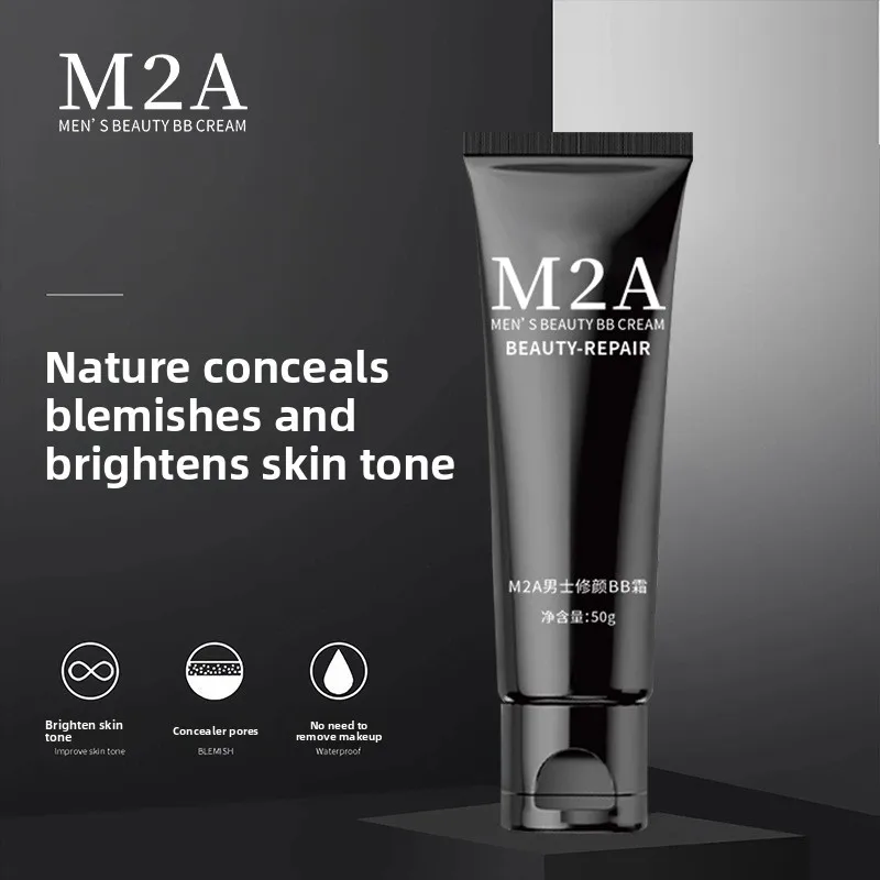 M2A Men's BB & CC Creams Concealer for Guys with Natural Skin Tone Correction and Acne Mark Covering