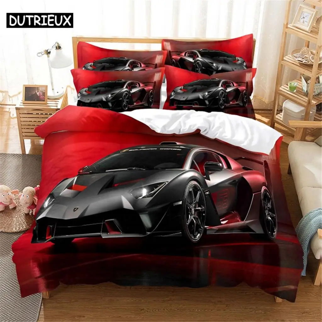

3D Car Bedding Set Queen Bedding Duvet Cover Set Bedding Set Bed Cover Cotton Queen Bedroom Bed Cover Set Bed Set Bedding