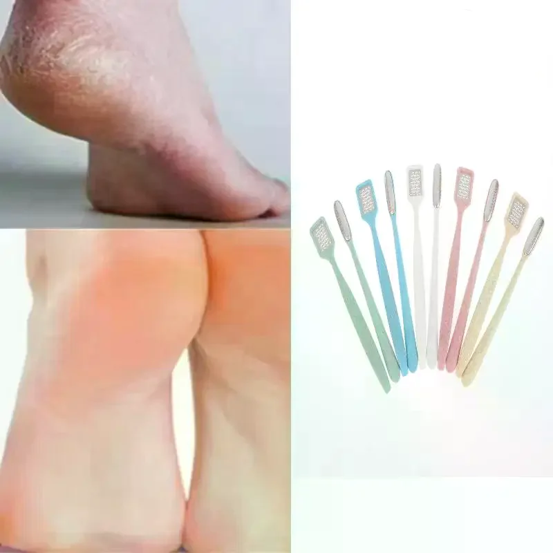 2 Stück Mini-Pediküre-Fußfeile, Hornhautentferner, Fußraspel, Fußraspel, Wäscher, Pro, Edelstahl, Hornhautfeile für nasse und trockene Füße