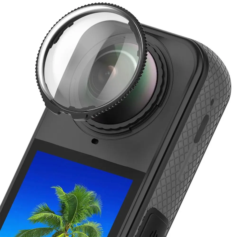 Optical Glass Lens Guard Removable Durable Lens Protector Anti-Scratch Protective Lens Cap for Insta360 X5