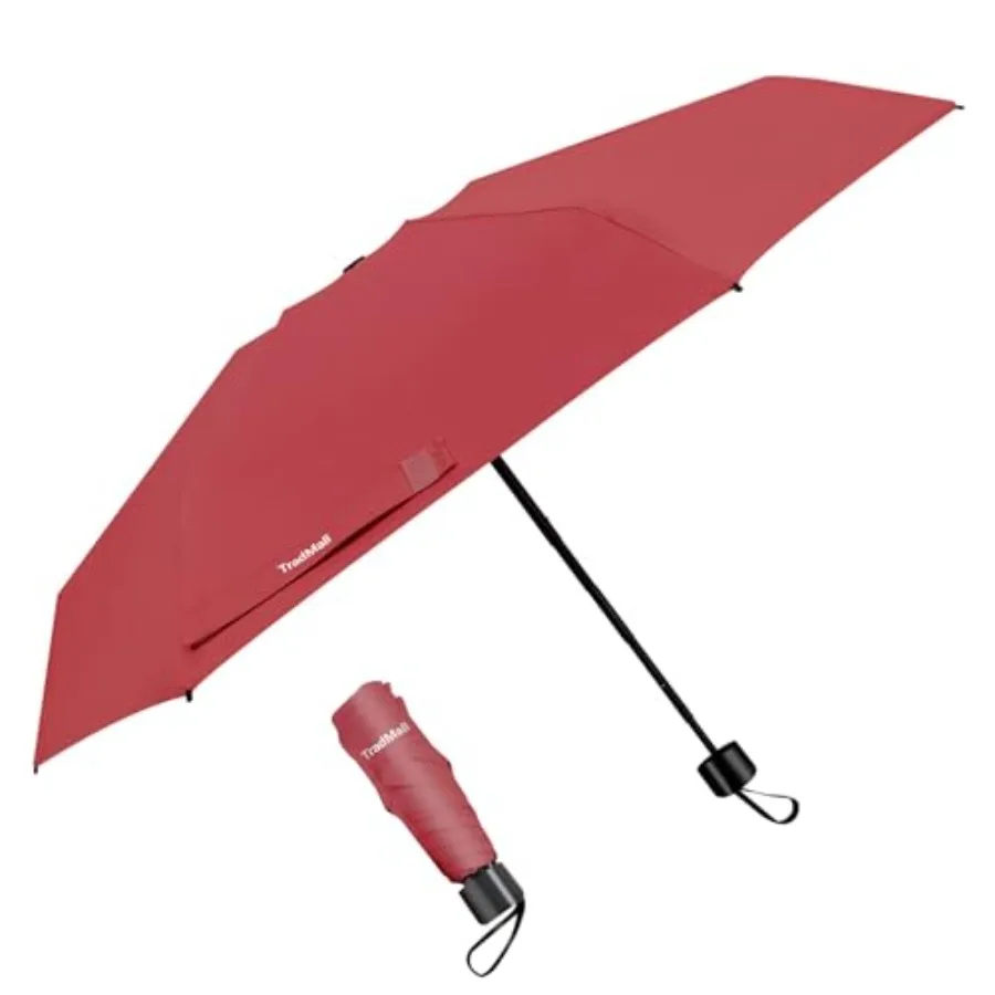 

Mini Travel Umbrella, Portable Lightweight Compact Parasol with 95% UV Protection for Sun and Rain