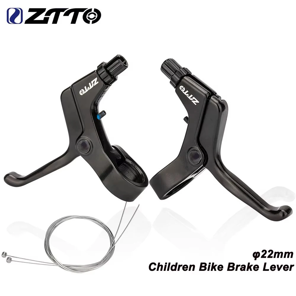 ZTTO 1 Pair Bicycle Brake Levers Children Bicycle Brake Lever Handle Universal For Kids Bikes 22mm 7/8 inch Handlebar