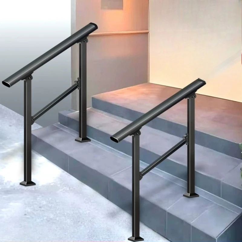

Heavy Zinc Steel Rail, Wrought Iron Outdoor Handrail, Anti Rust Barrier for Rural Home, Thickened Villa Step Guardrail 2