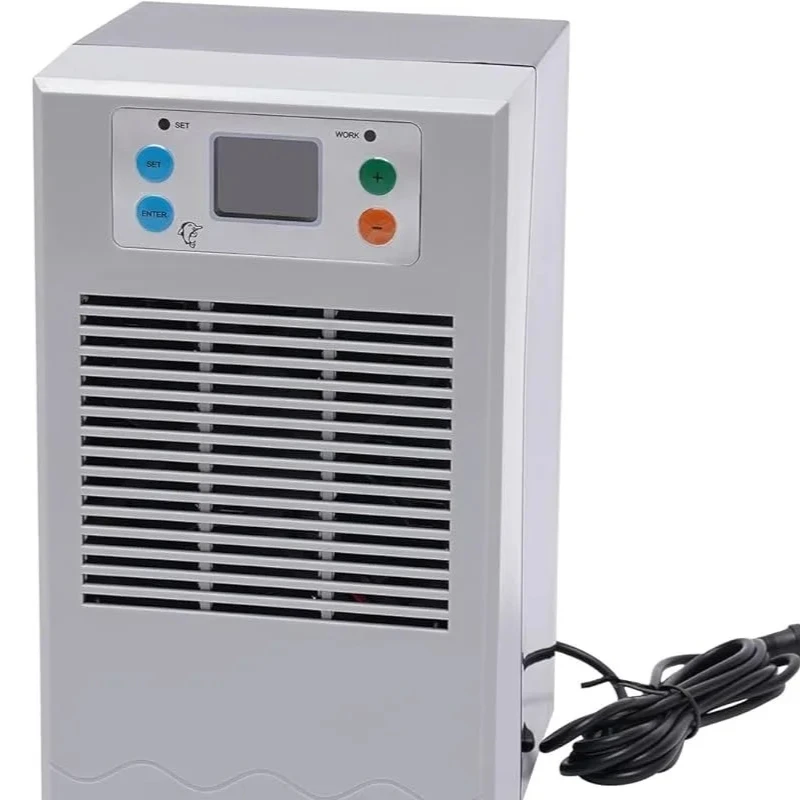 100W Aquarium Water Chiller, 30L Cooling Capacity for Fish Tanks with Digital Thermostat (10-40°C), Ultra Quiet 35dB Operation