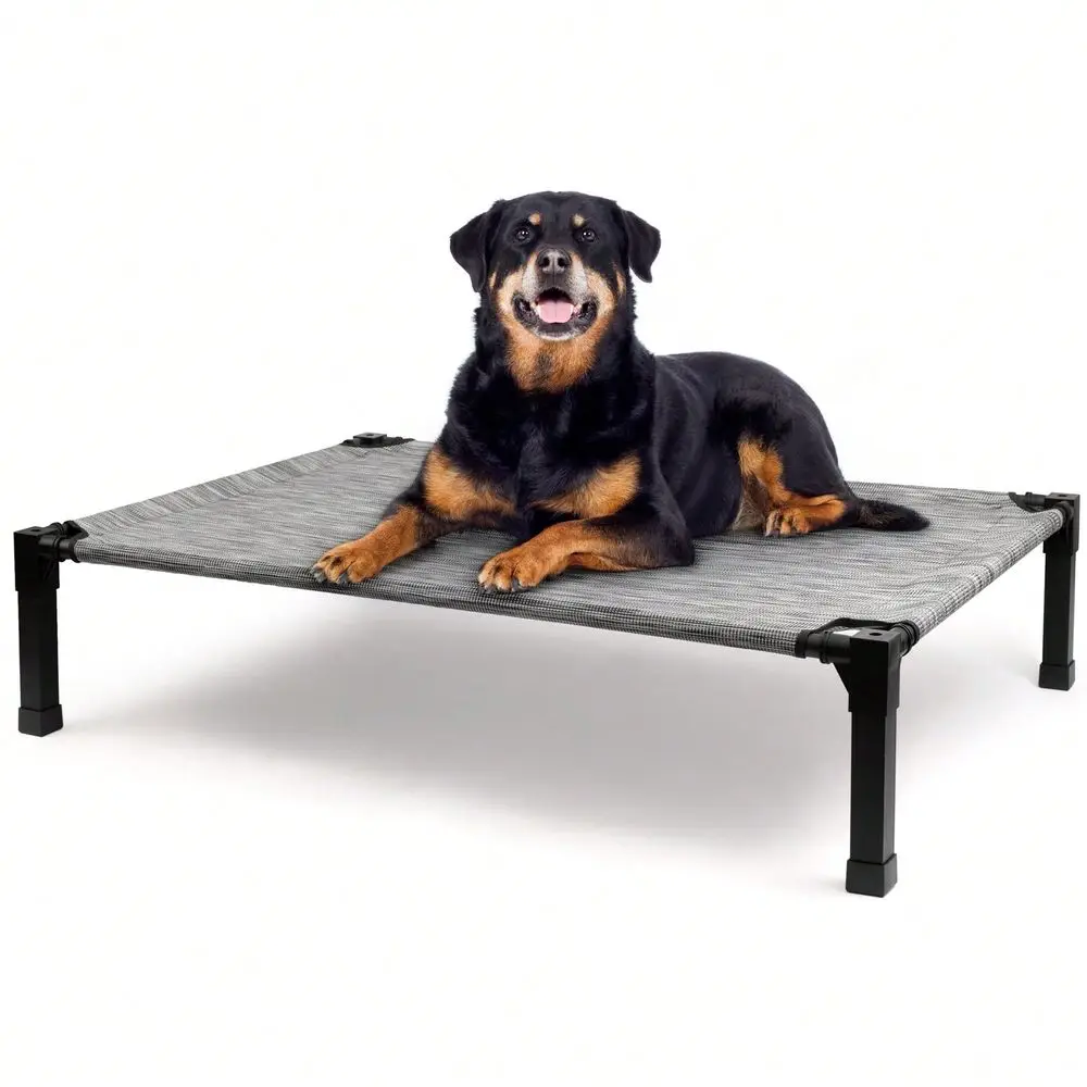 

Dog Supplies Pet Furniture And Beds Dog Bed Elevated Dog Bed Portable Outdoor Dog Cot For Large Pets, Stable AntiSlip Feet,Breat