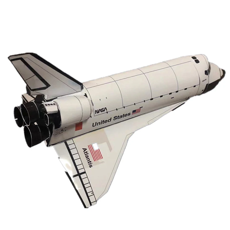 1Set Space Shuttle Raketmodel 1Set 1:150 DIY 3D Papieren Kaart Bouwsets Educatief Bouwspeelgoed