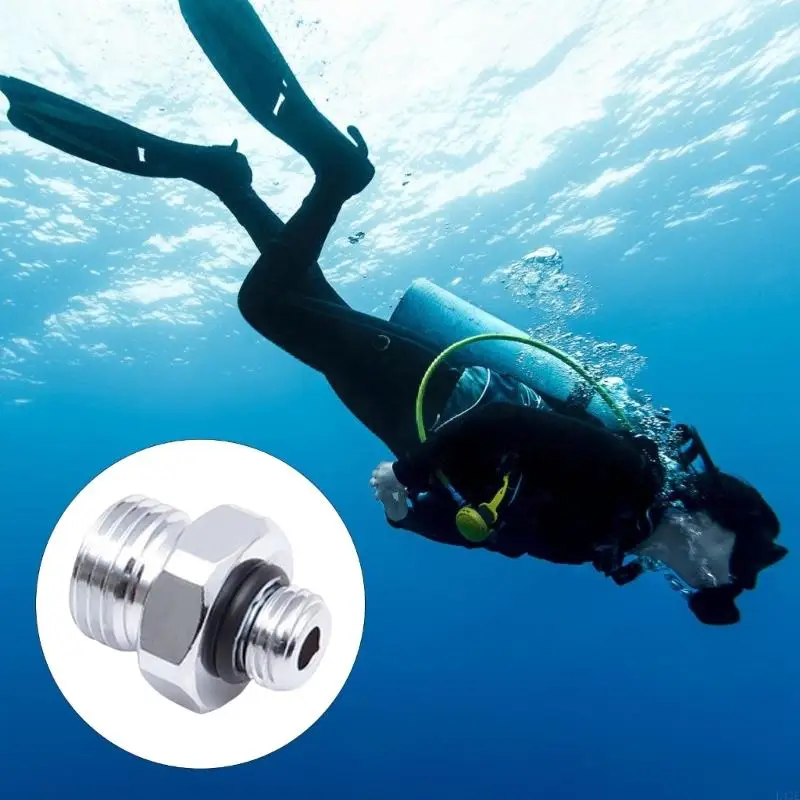 Stainless Steel Diving Computer Thread Adapters Low Pressures Transfer