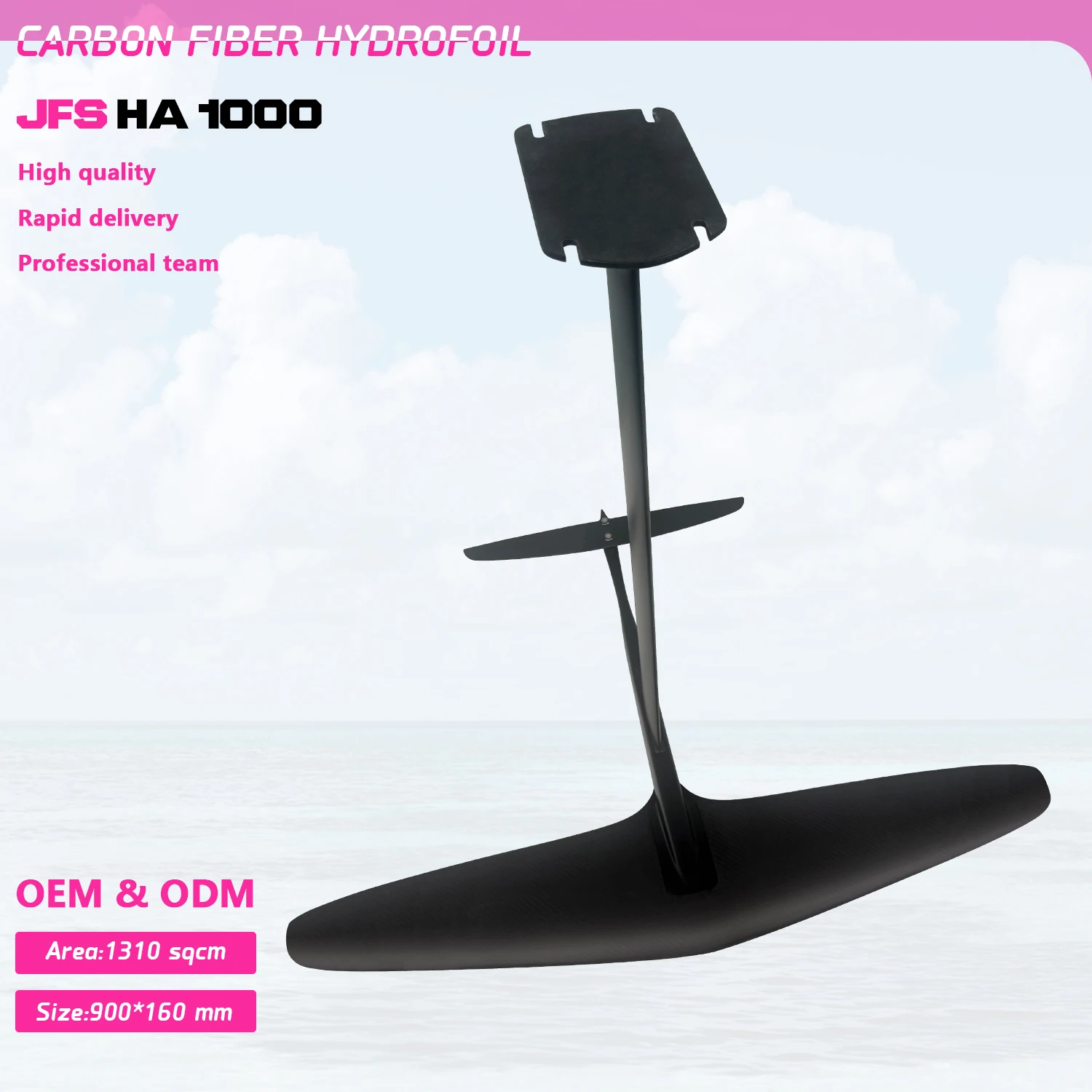 

Factory Sales HA 1000 Inflatable Carbon Surfing Wing Hydrofoil For Unisex Ocean Waters
