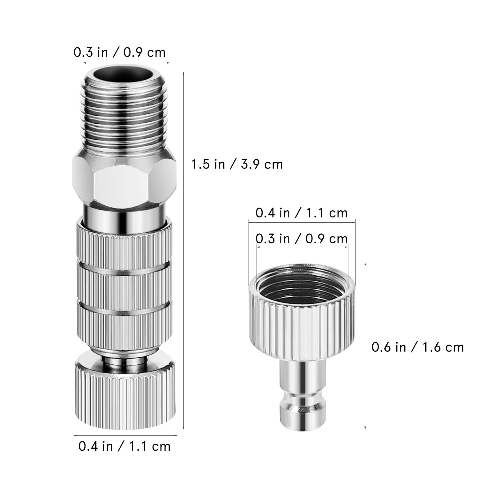 1 مجموعة طقم محول تركيبات معدنية استبدال موصلات الإفراج السريع المقرنة لخرطوم البخاخة أداء الختم دائم #5