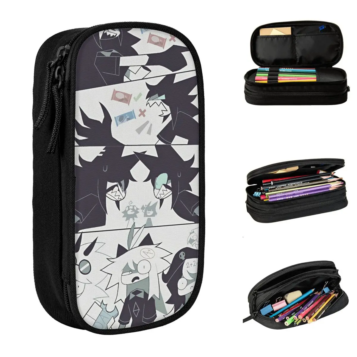 Anime Miss Circle Pencil Case New Fundamental Paper Education Pen Holder Bag Student Large Storage Students School Pencilcases
