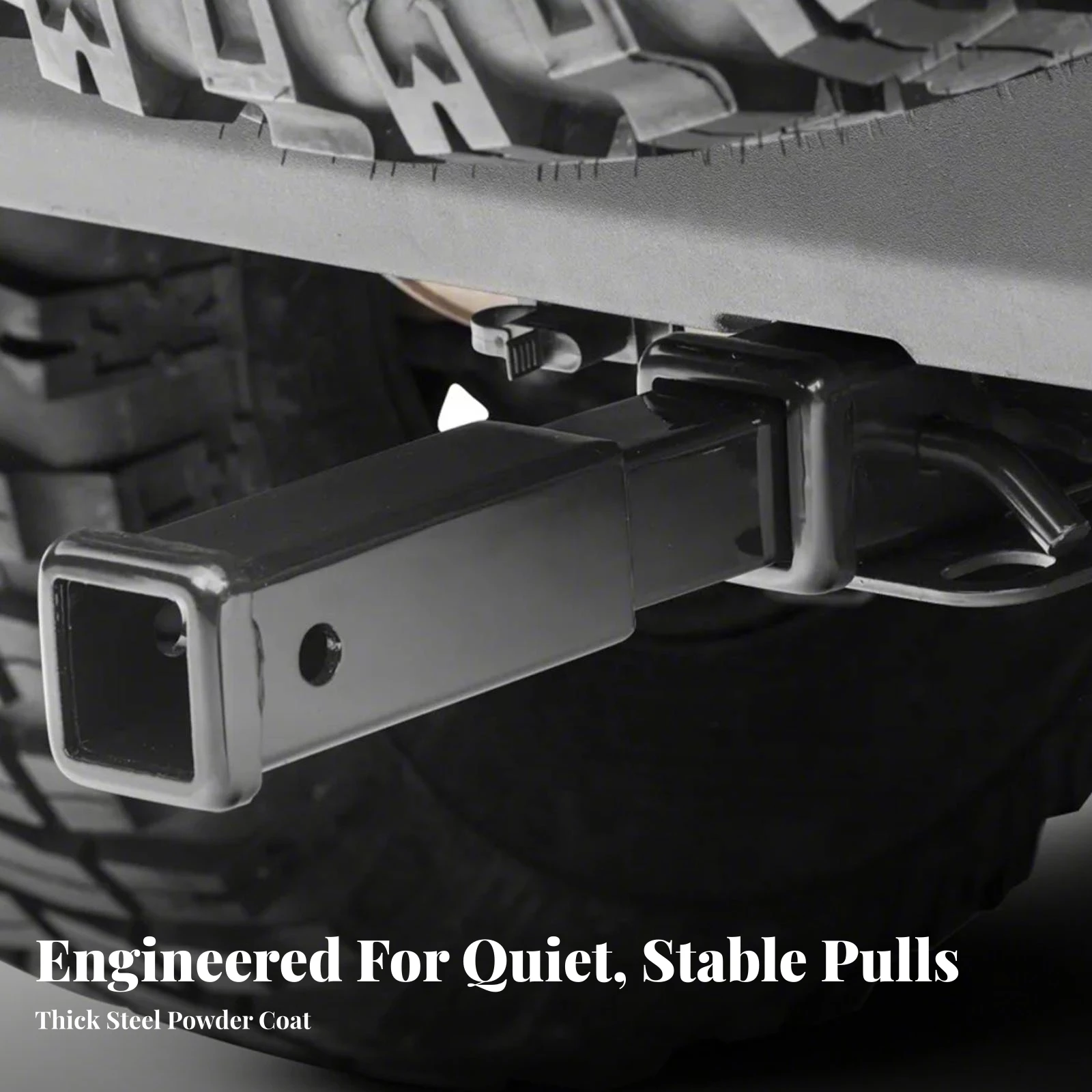 Trailer Hitch Extension Adapter Added Length Trailer Hitch Extender Square Receiver Extension Coated for RV Owners