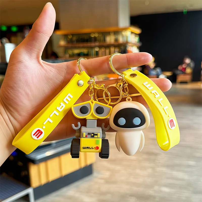 

Disney Wall-E Series Keychain Cute Cartoon Eve Couple Keychain Student Schoolbag Charm Ornament Accessories Friend Festival Gift
