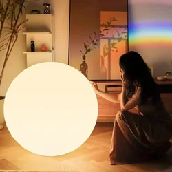 Bedroom Floor Lamps PVC Lampshade RC Dimmable Living Room Stduy Home Decoration Floor Light Indoor LED Ball Standard Lamp