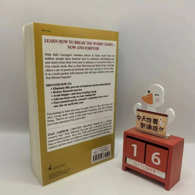 How to Stop Worrying and Start Living: Time-Tested Methods for Conquering Worry by Dale Carnegie Stress Management English Book