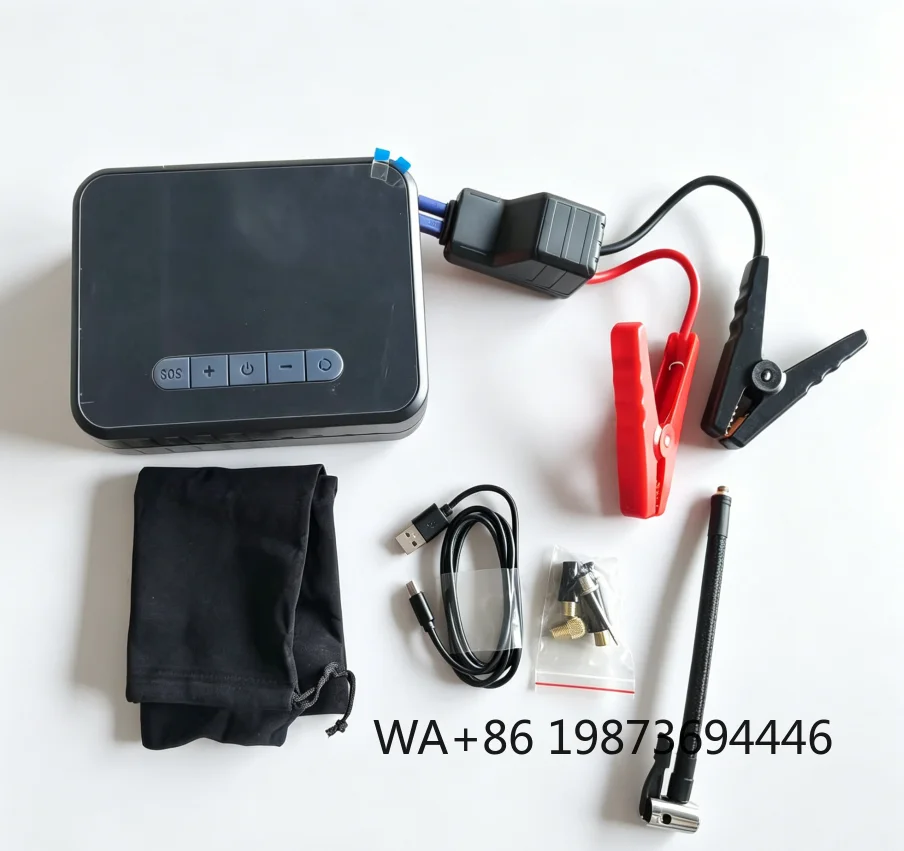 14.8V multifunctional car jump starter, 500A high-current 35L/min air pump 2-in-1 vehicle emergency tool