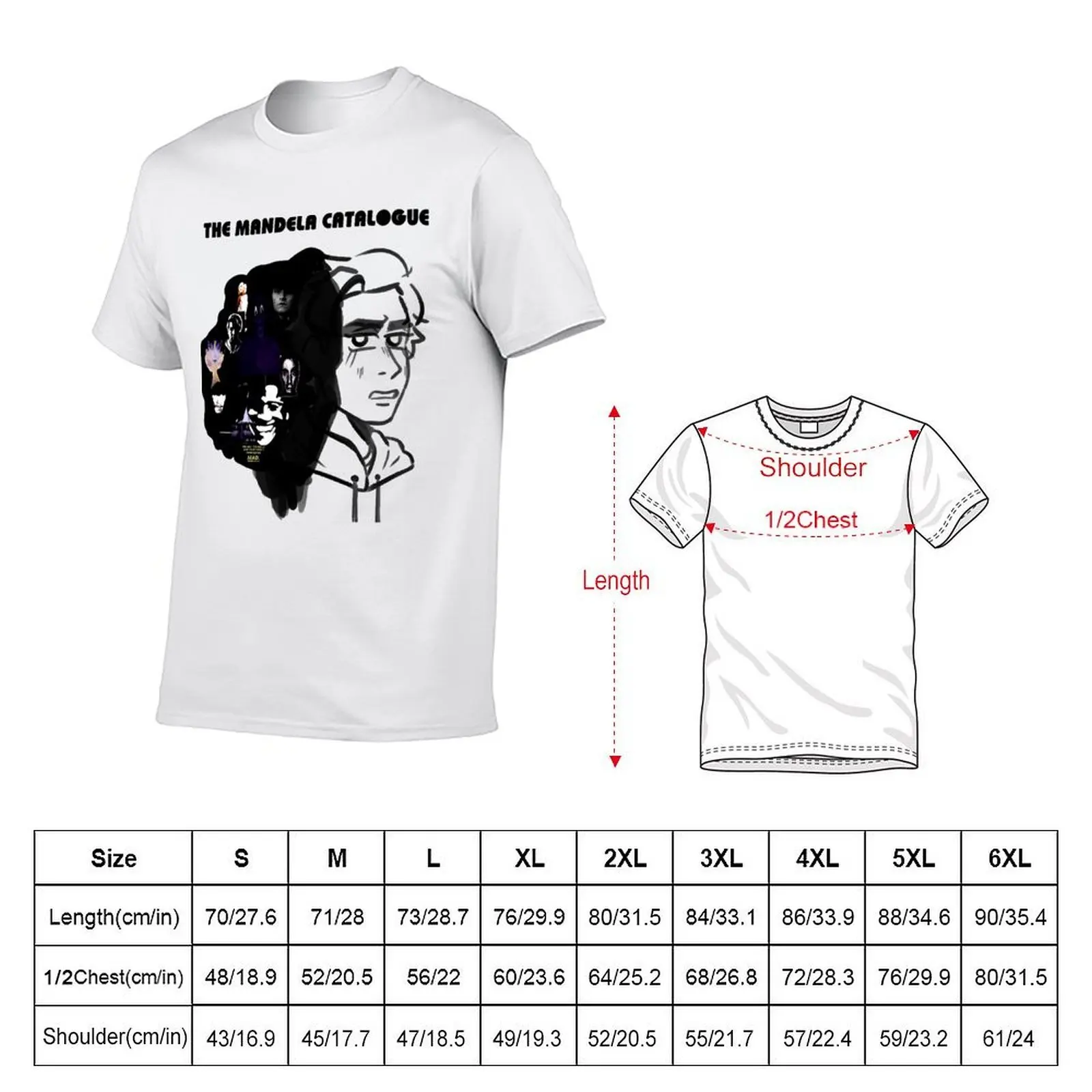 mandela catalogue T-Shirt t shirt custom print man t shirts graphic T-Shirt