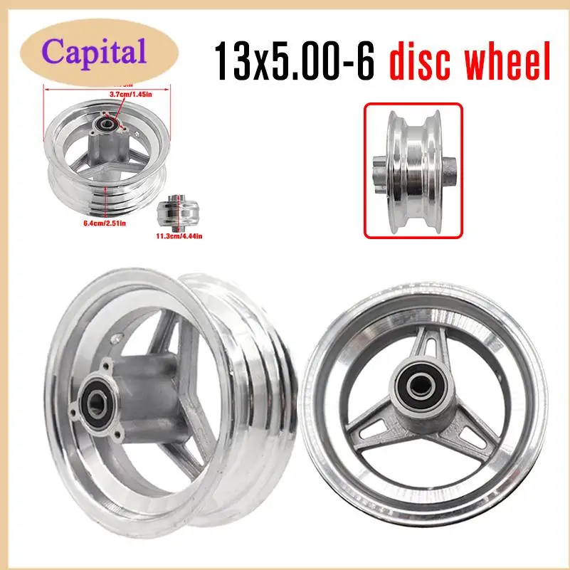 

Suitable for 110-125cc kart ATV lawnmower The 6-inch wheel hub uses 145 / 70-6 13x5.00-6 13x6.50-6 tire ATV 3-hole vacuum rim