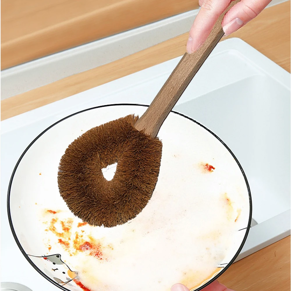 Eco Coconut Fiber Dish Brush w - огляд і ціна Dish Brush Bamboo