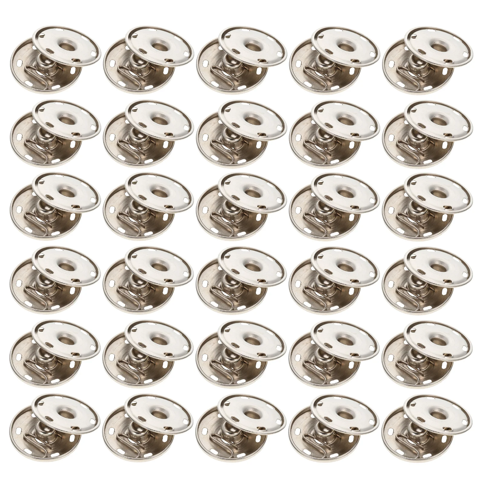 

50 Pcs Metal Snap Buttons Alloy Cloth Clothes Tools for DIY Quilt Bags Jackets Covers Press Studs Sewing