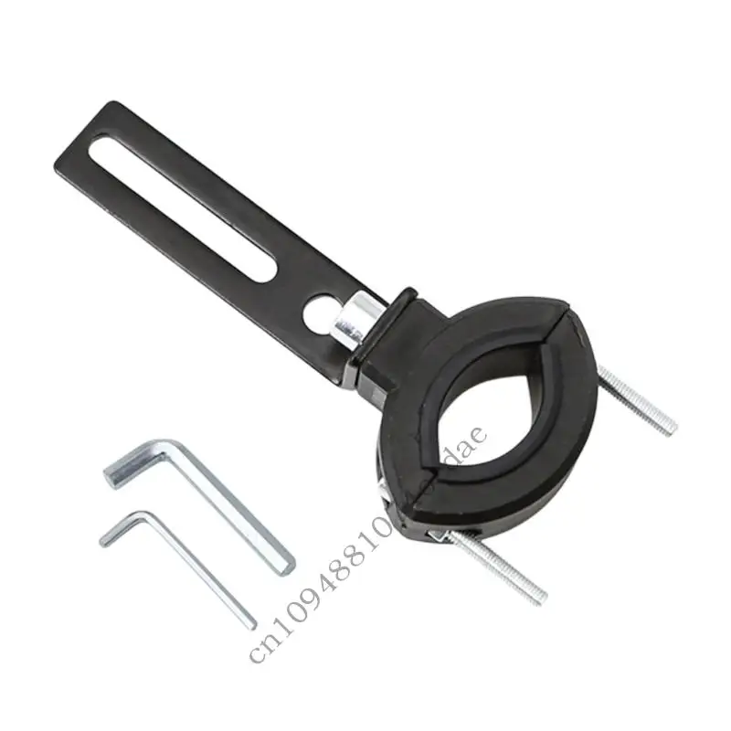 Motorcycle Bracket with Rubber Lined Round Tube Clamp