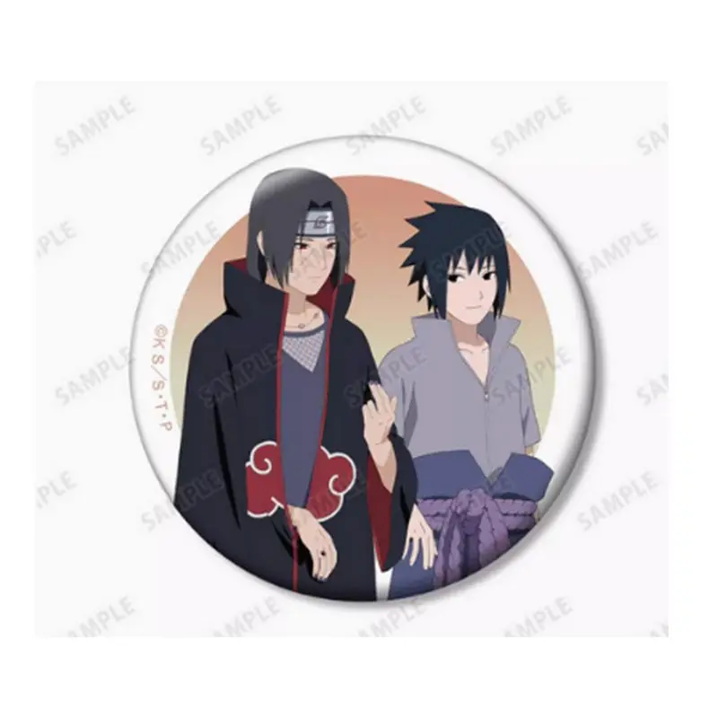 Naruto Kawaii Creative Uchiha Itachi Tanizike Naruto Gaara Sasuke Anime Badge Japanese Cartoon Decoration Pendant Gift Wholesale