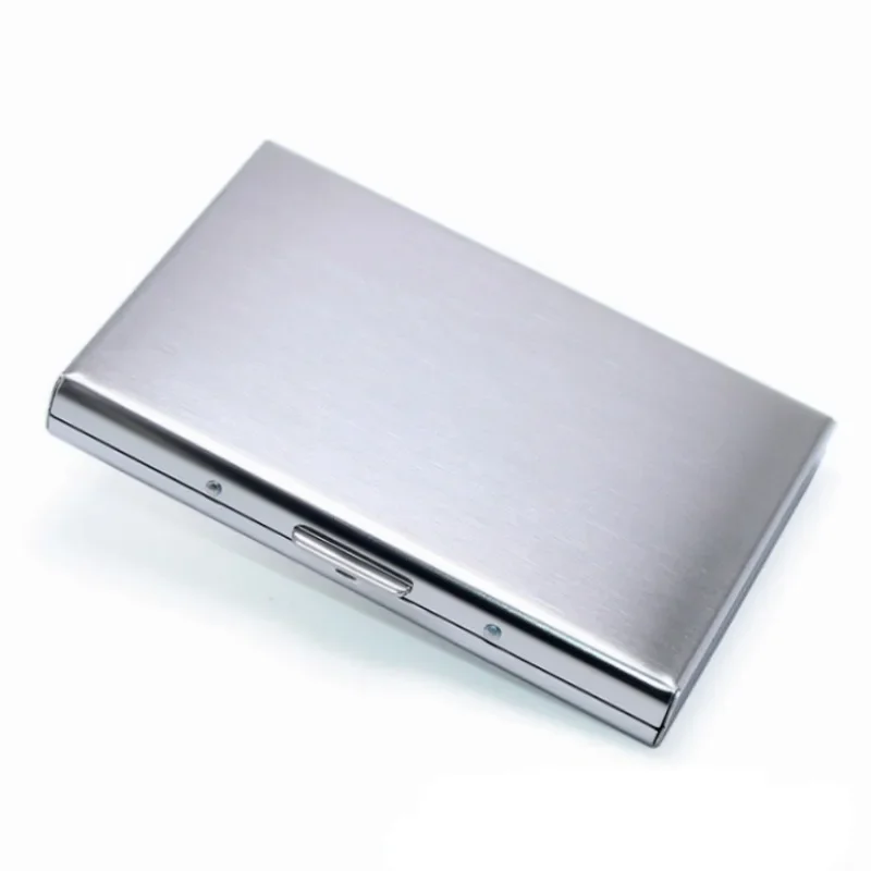 Metal Business Card Holder Men ID Credit Card Box Bank Card Case for Women Box Organizer