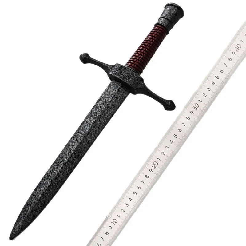 41 cm/16.14in Cosplay Zwaarden Leer Patroon PU Props Model Katana Praktijk Feestartikelen Display Collectible Bureau Ornamenten