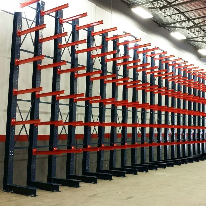 Heavy duty single and double side warehouse storage arm rack meca cantilever racking system