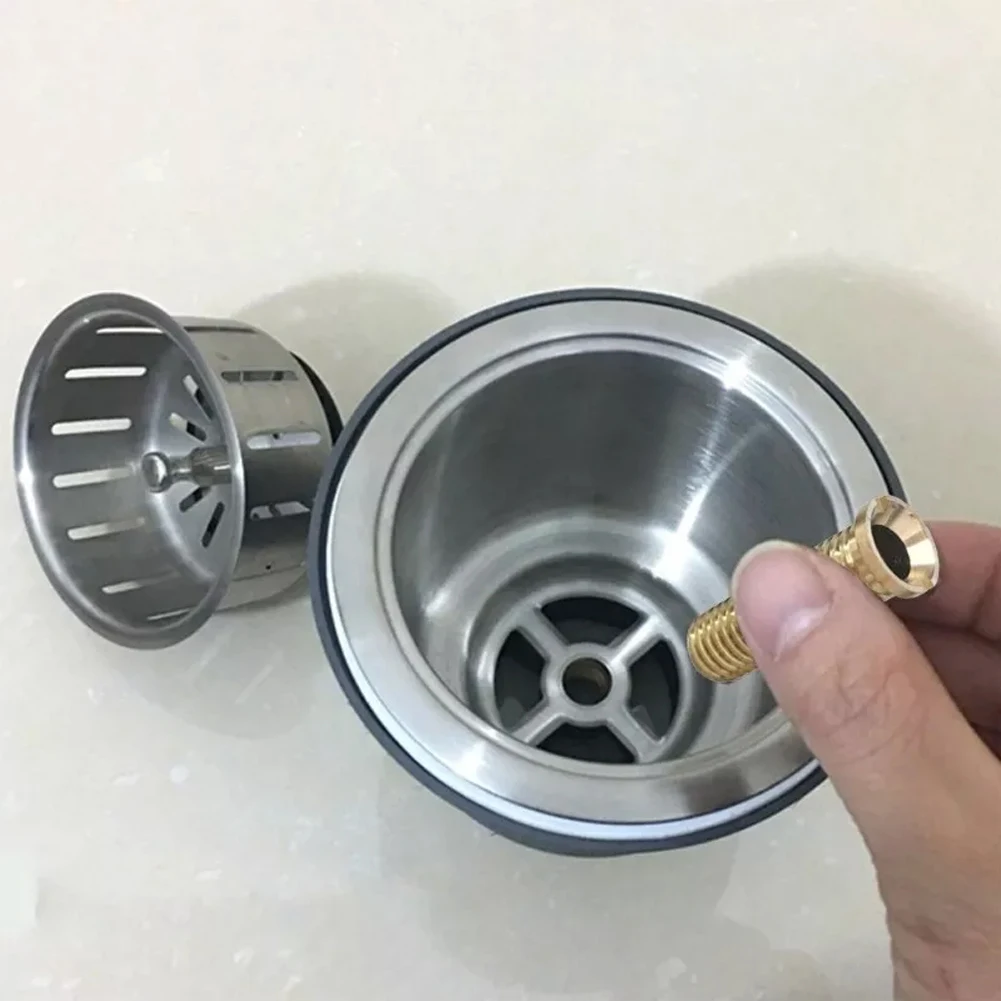Brass Sink Strainer Screw Connector Sink Bolts Screw For Wash Basin Strainer Sink Basket Screw Connector Kitchen Fixture Tools