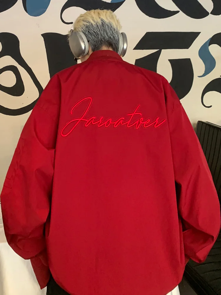 

American Sle Baseball Jaet Men's Autumn 2024 New Trend High Street Cool Teenage Pilot Jaet Loose Fit Embroidered Youth