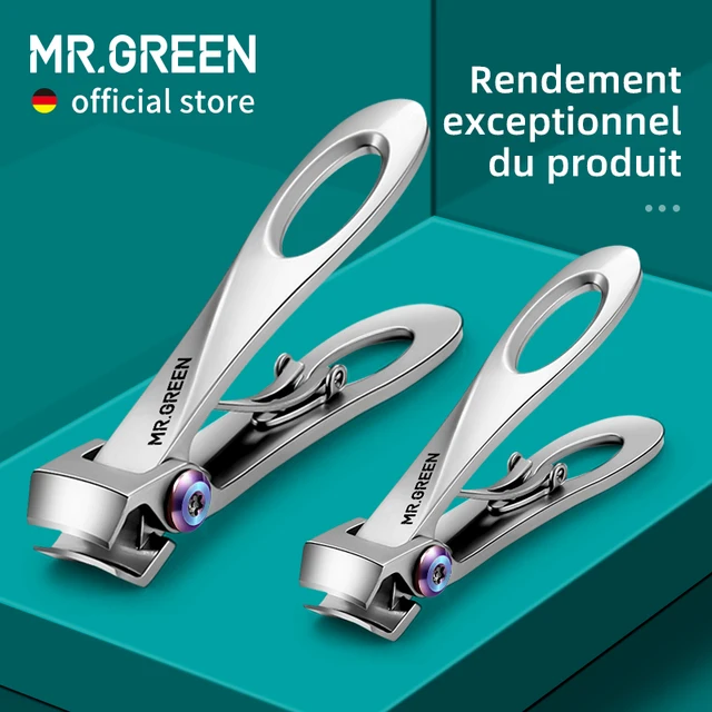 MR.GREEN obcinacz do paznokci szeroki otwór szczękowy obcinacz do paznokci ze stali nierdzewnej gruby twardy obcinacz do paznokci nożyczki do Manicure narzędzia