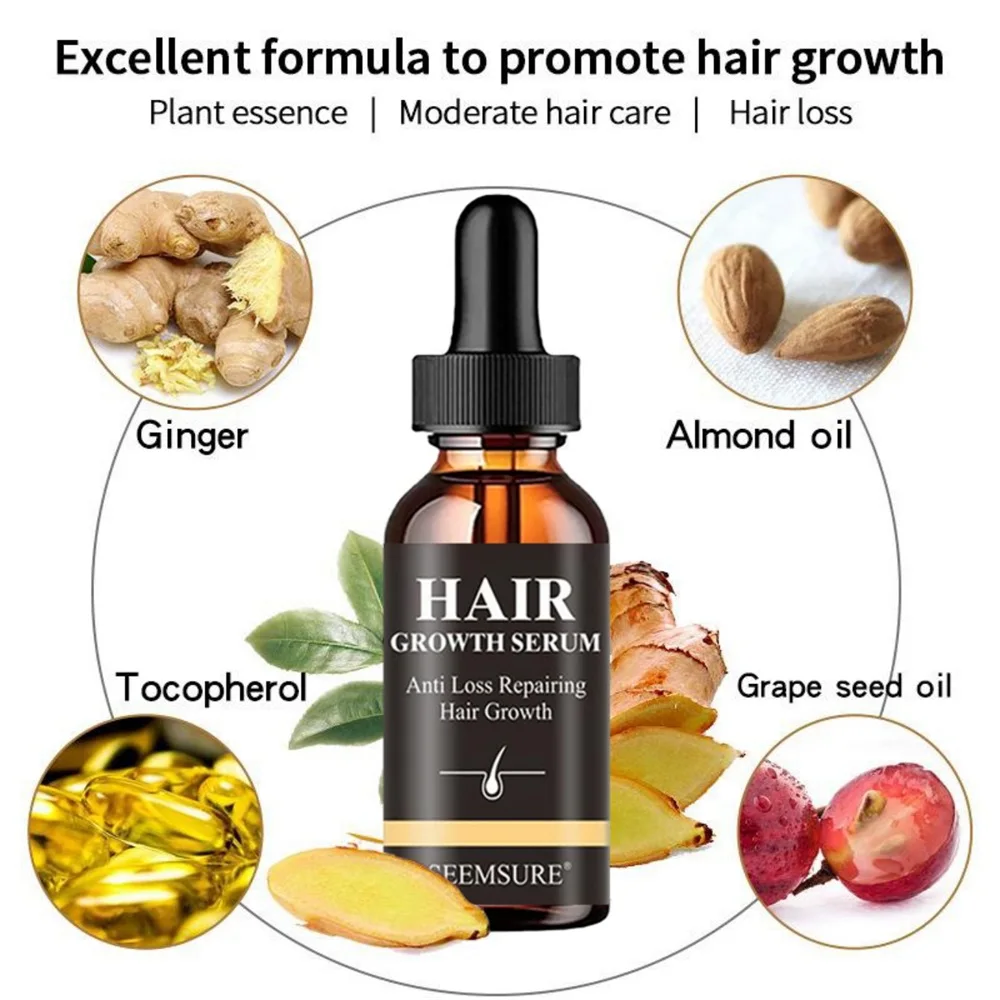 Biotin Fast Hair Growth Oil Regrowth Serum Hair Thinning Treatment Head Care Liquid Anti-Hair Loss for Women & Men