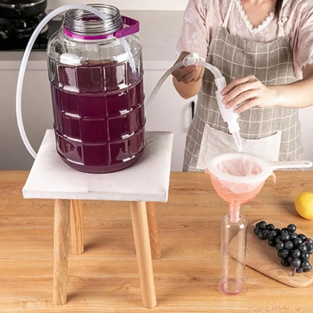 New Food Grade Plastic Wine Siphon Tube 1.6/2/2.5Meters Reusable Beer Siphon Pump Clear Siphon Hose