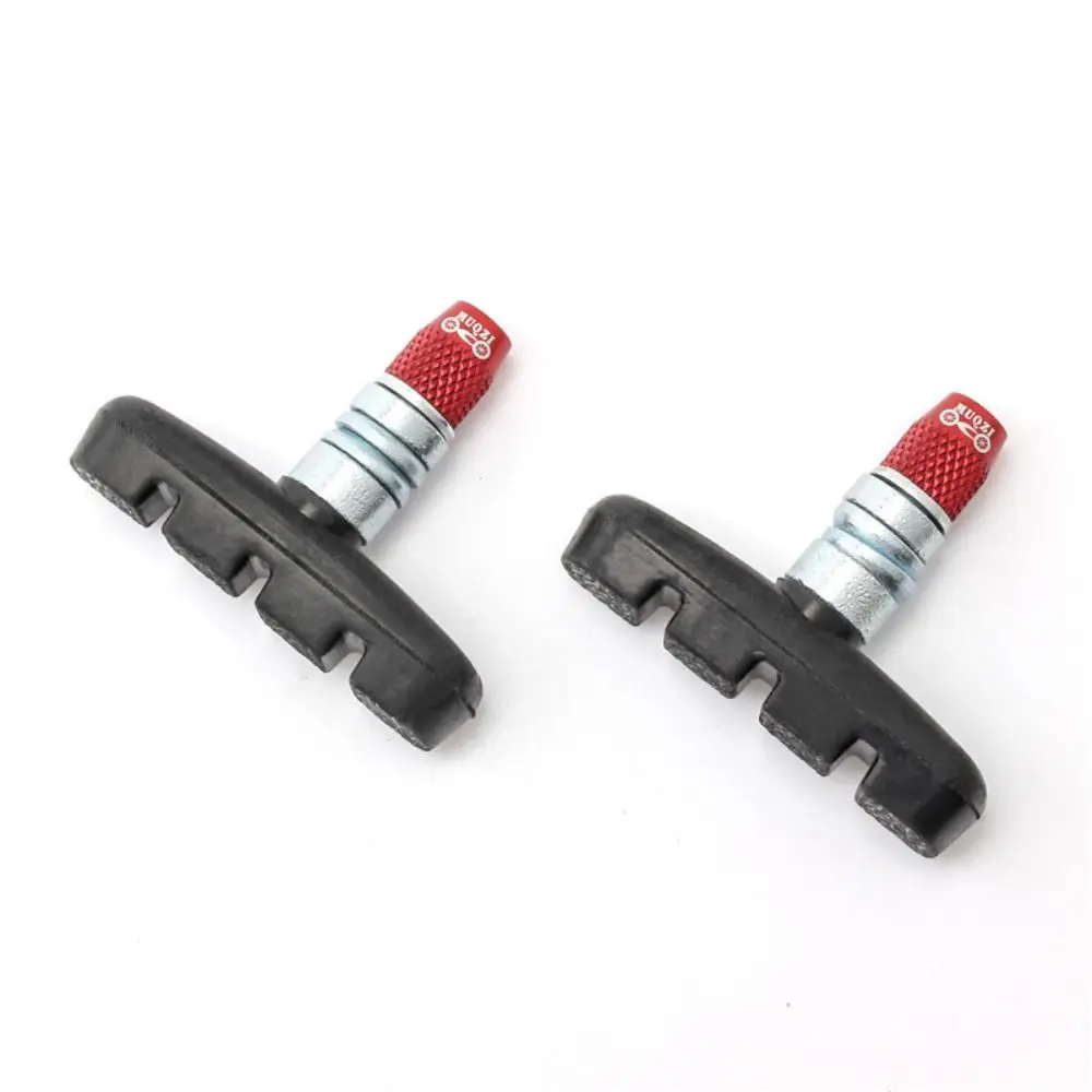 4Pcs M6 Bicycle V Brake Pads Nut Lightweight CNC Cutting Bike Brake Blocks Nut Rust Proof Wear-resistant Brake Pad Bolt MTB