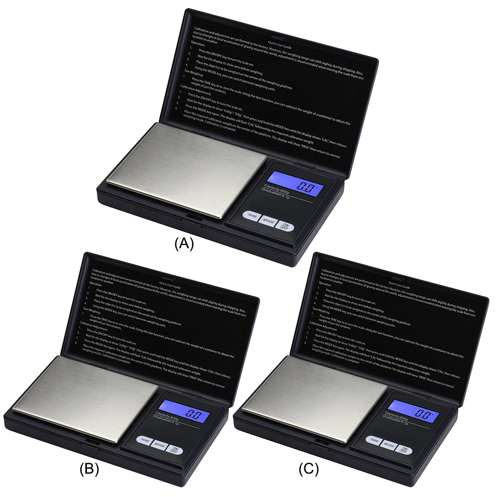 1kg/0.1g Gold Jewellery Weighing Scales Back-lit LCD Display Digital Scale 7 Units Conversion Tare Function Jewelry Measurement